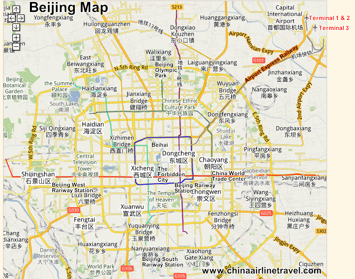newbeijinjgmap Beijing Map