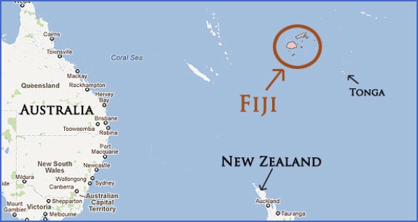 where is fiji islands located Fiji Map