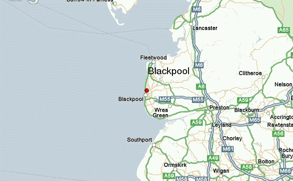 blackpool map 0 Blackpool Map