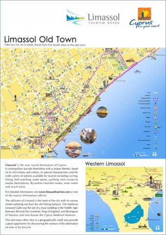 map of limassol limassol map 1 Map of Limassol Limassol Map