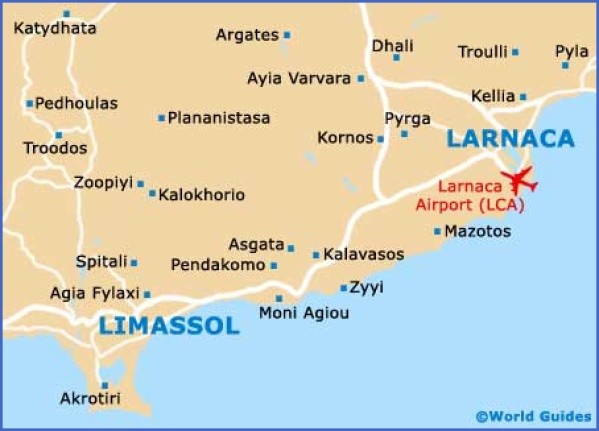 map of limassol limassol map 14 Map of Limassol Limassol Map