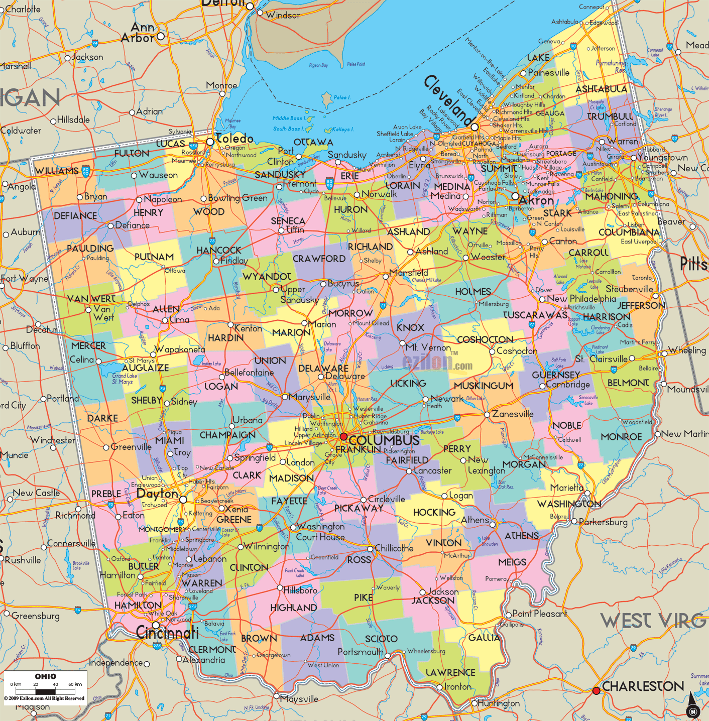map of ohio 18 Map of Ohio