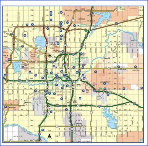 map of oklahoma city 12 Map of Oklahoma City