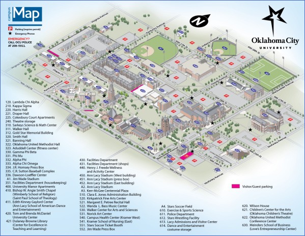 map of oklahoma city 4 Map of Oklahoma City