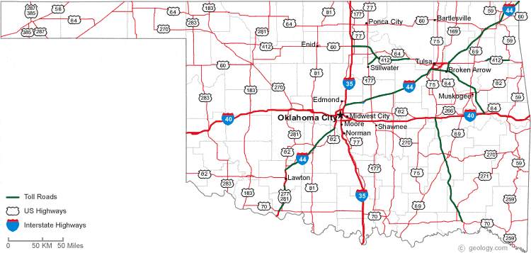 map of oklahoma city 5 Map of Oklahoma City