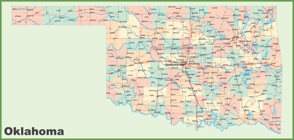 map of oklahoma city 6 Map of Oklahoma City
