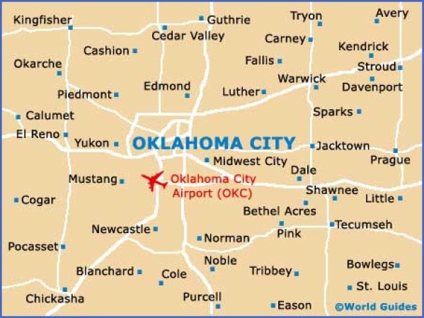 map of oklahoma city 9 Map of Oklahoma City