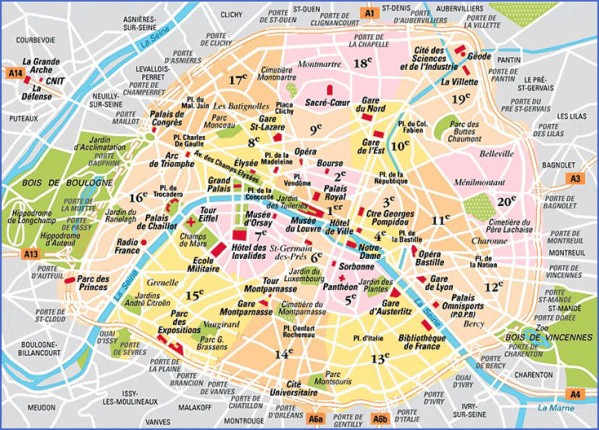 paris city map 5 Paris City Map