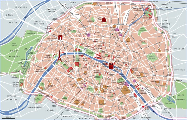 paris map landmarks paris landmarks map 13 Paris Map Landmarks Paris Landmarks Map