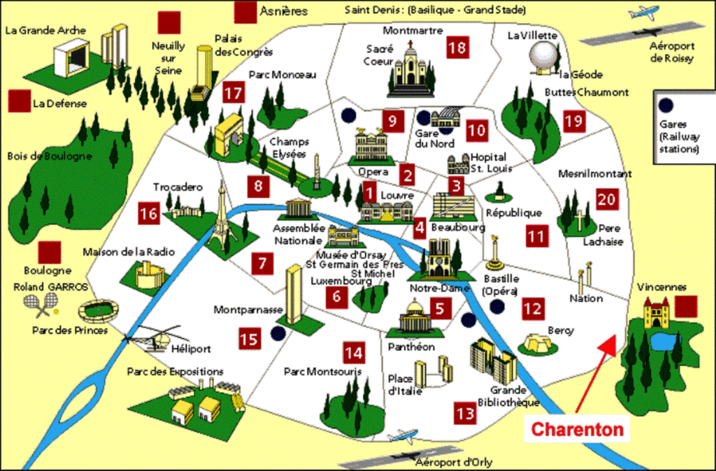 street map of paris arrondissement map 15 Street Map Of Paris Arrondissement Map