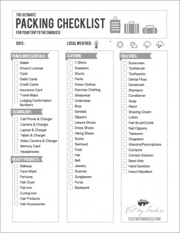 the ultimate travel packing checklist 6 The Ultimate Travel Packing Checklist