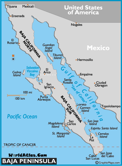 baja california map 11 Baja California Map