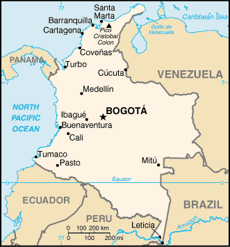 bogota map 4 1 Bogotá Map