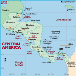 central america map 5 Central America Map