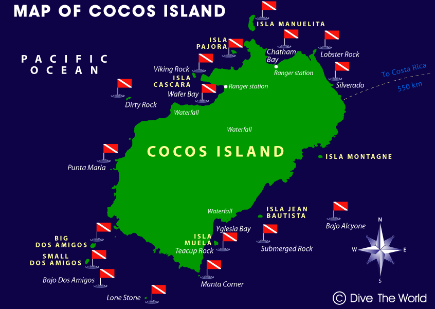 Cocos Island Map ToursMaps