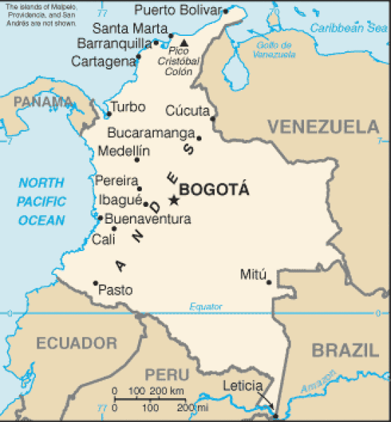 colombia map 3 Colombia Map