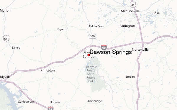 dawson springs map and guide 1 Dawson Springs Map and Guide