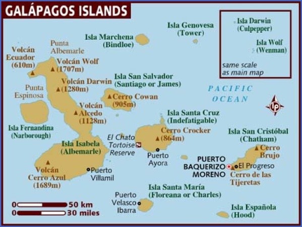 galapagos map 16 Galapagos Map