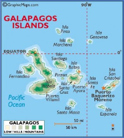 galapagos map 7 Galapagos Map