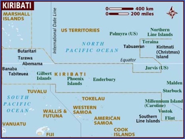 kiribati map 2 Kiribati Map