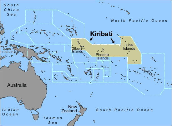kiribati map 6 Kiribati Map