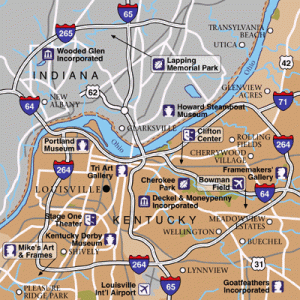 Louisville Map and Guide - ToursMaps.com