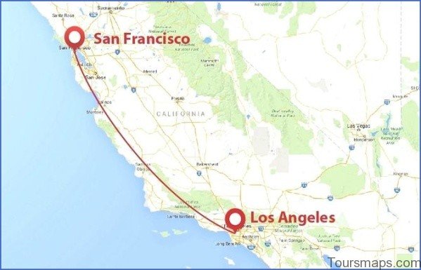 map of san francisco and la 1 Map of San Francisco and LA