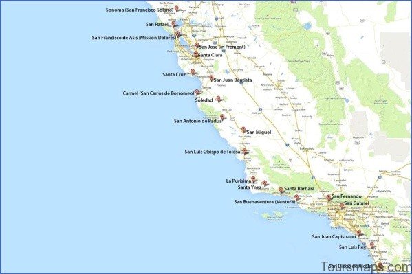 map of san francisco and la 11 Map of San Francisco and LA