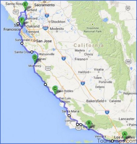 map of san francisco and la 13 Map of San Francisco and LA