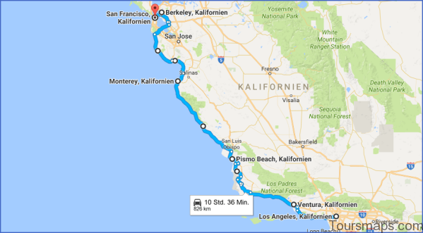 map of san francisco and la 16 Map of San Francisco and LA