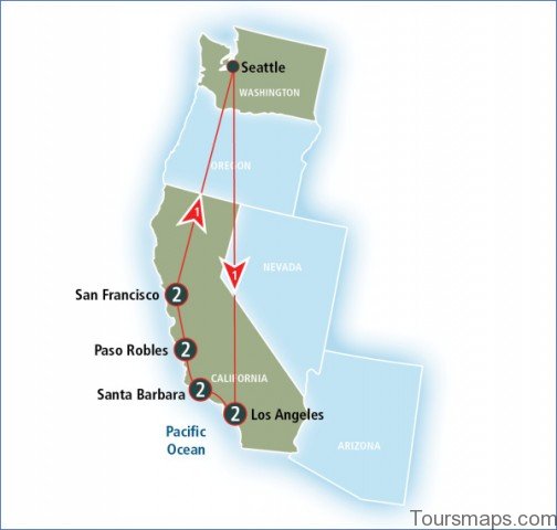 map of san francisco and la 6 Map of San Francisco and LA