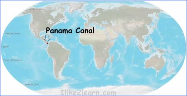 panama canal map 0 Panama Canal Map