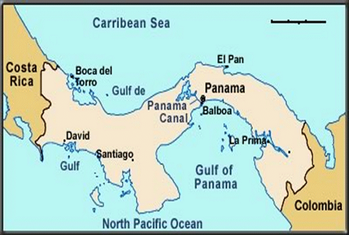 panama canal map 18 Panama Canal Map