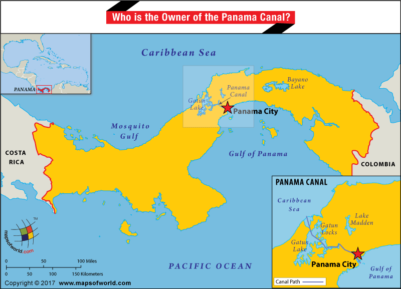 panama canal map 7 Panama Canal Map