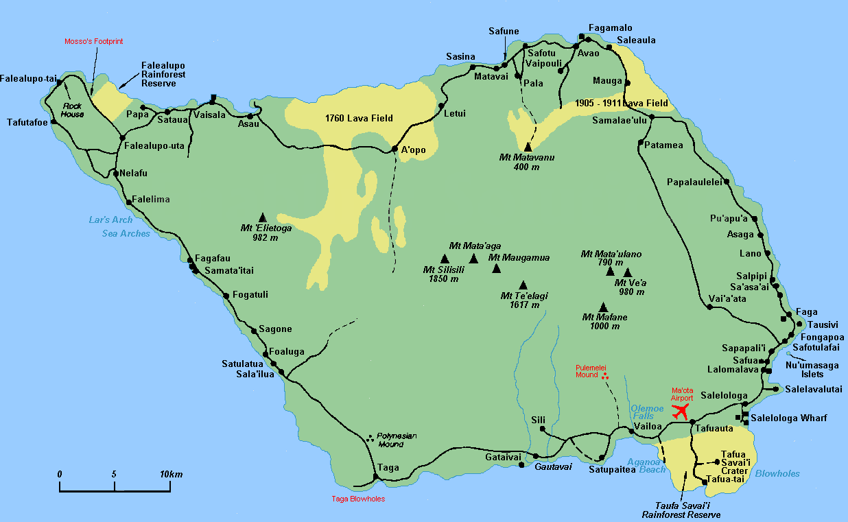 samoa map 16 Samoa Map
