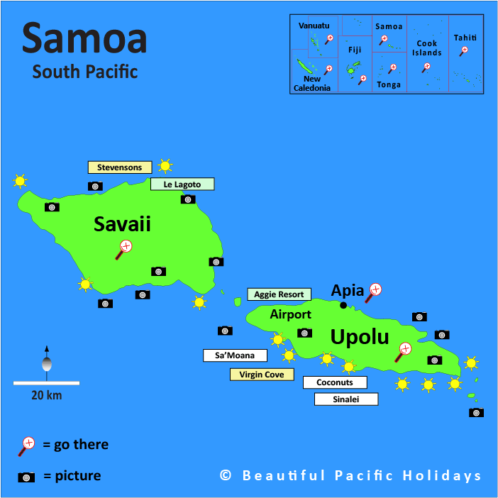 samoa map 6 Samoa Map