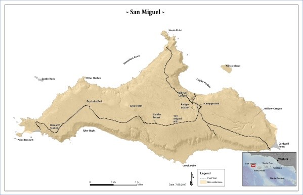 san miguel island map 0 San Miguel Island Map