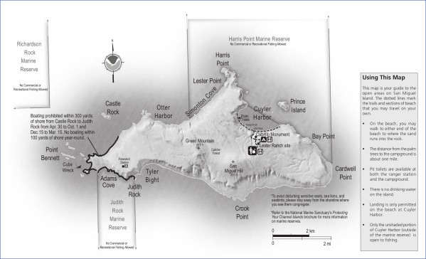 san miguel island map 5 San Miguel Island Map