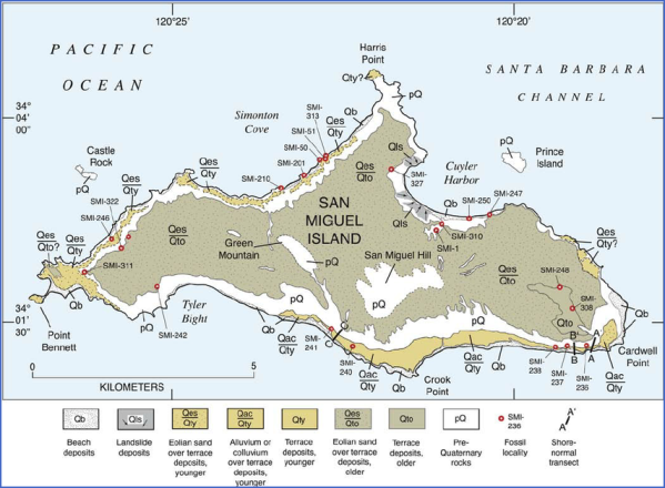 san miguel island map 7 San Miguel Island Map