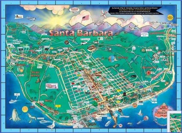 santa barbara map 7 Santa Barbara Map