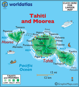 tahiti map 0 Tahiti Map