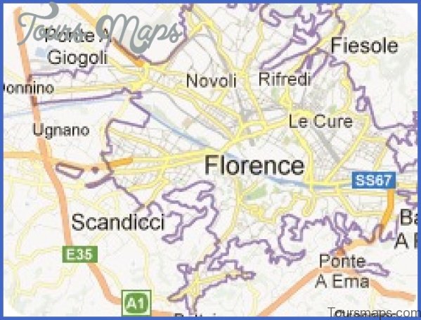 map of florence 4 Map of Florence