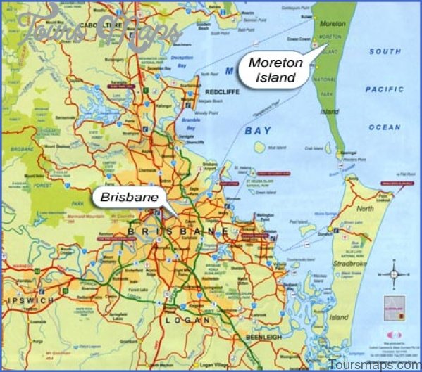 brisbane everything Moreton Island  Map and Travel Guide
