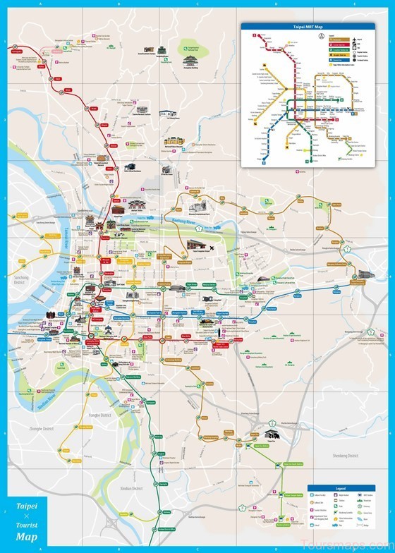 Detailed map of Taipei 2