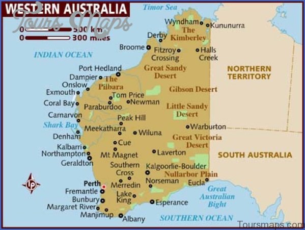 map of western australia1 Perth Map and Travel Guide