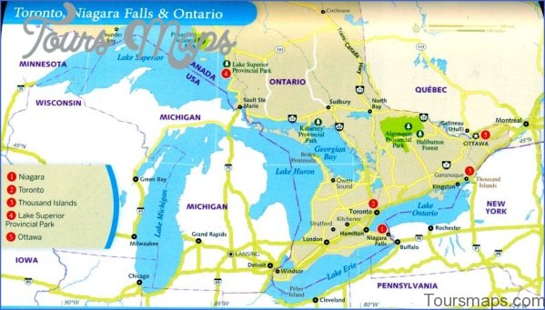 niagara falls map and travel guide 10 Niagara Falls Map and Travel Guide
