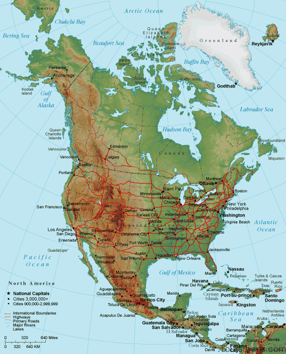 north america map of boston 2 North America Map of Boston