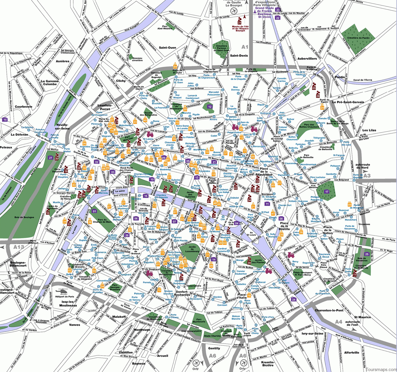 paris city map 2 Paris City Map