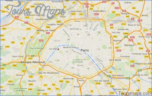 Paris Eiffel Tower Map Toursmaps Com