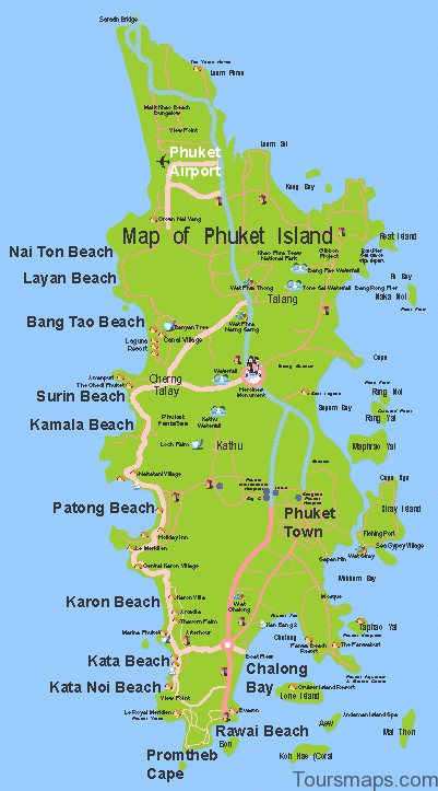Phuket Map And Travel Guide ToursMaps